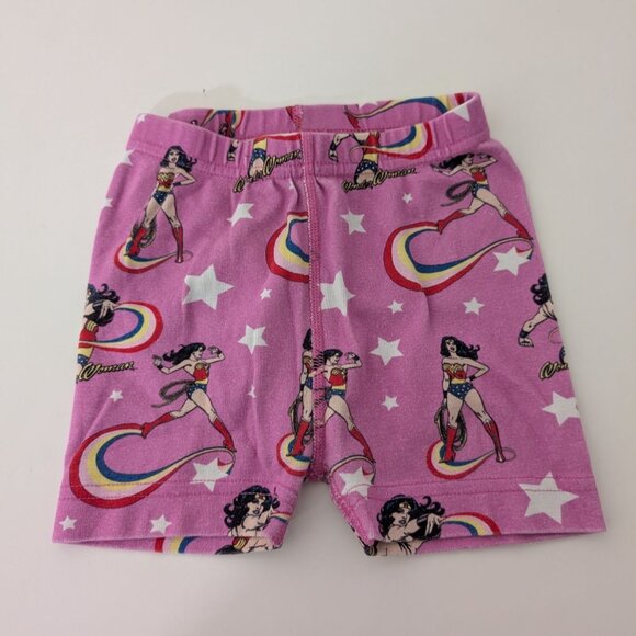 Hanna Andersson 100 Wonder Woman Pajama Set Girls Size 4 Pink Organic Cotton - Picture 7 of 8